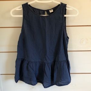 OLD NAVY Denim Peplum Tank